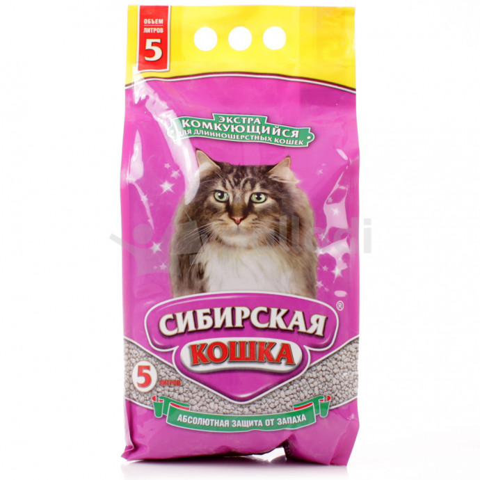 Наполнитель Сибирская Кошка для длинношерстных кошек 5литров Наполнитель Сибирская Кошка для длинношерстных кошек 5литров