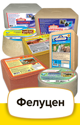 Фелуцен-лизунец в ассортименте Фелуцен-лизунец в ассортименте