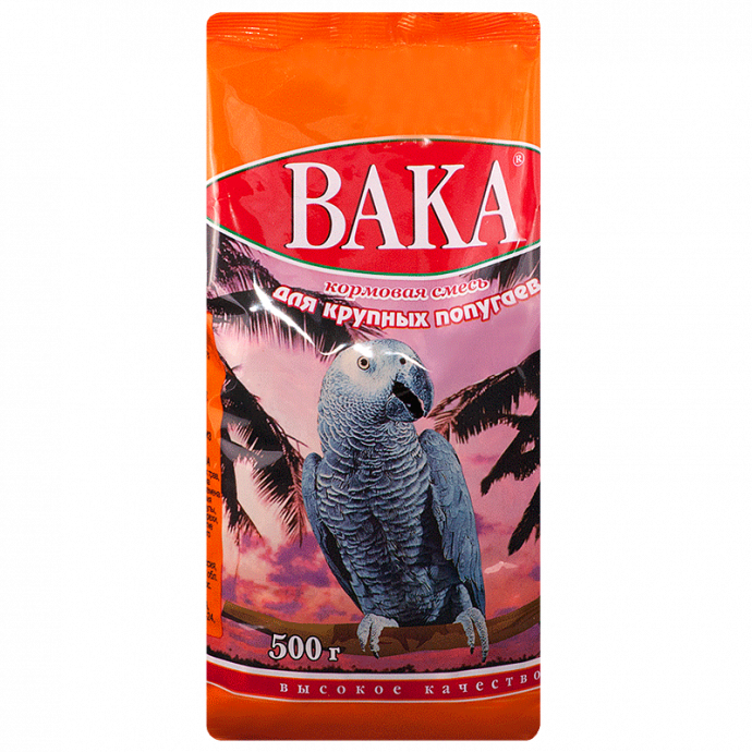 Корм для крупных попугаев "ВАКА"- 500 грамм Корм для крупных попугаев "ВАКА"- 500 грамм