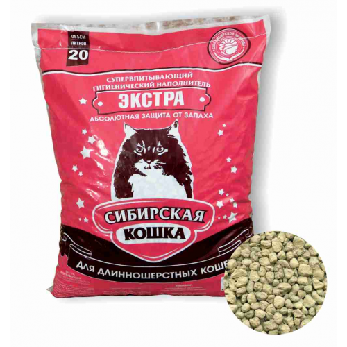 Наполнитель Сибирская Кошка Экстра 20 литров Наполнитель Сибирская Кошка Экстра 20 литров